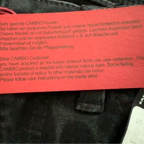 Cambio Jeans Vintage Leopard Print Parla Jeans Size 34D New With Tags - Picture 9 of 15